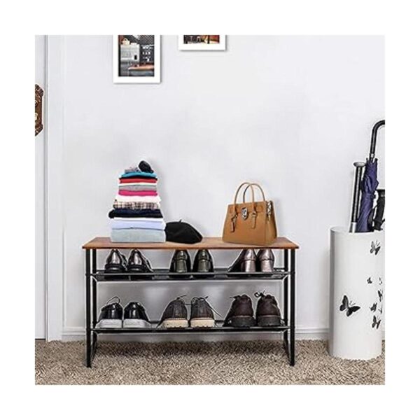 Zapatero independiente ajustable de 3 niveles 6 pares de_3