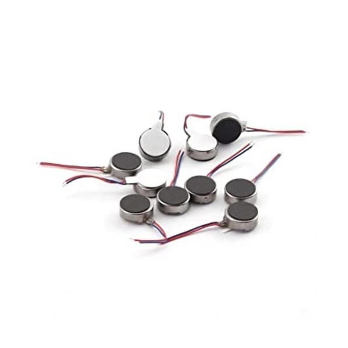 ZYAMY 10 unids DC 3 V 12000 RPM Micro Flat Vibración Motor