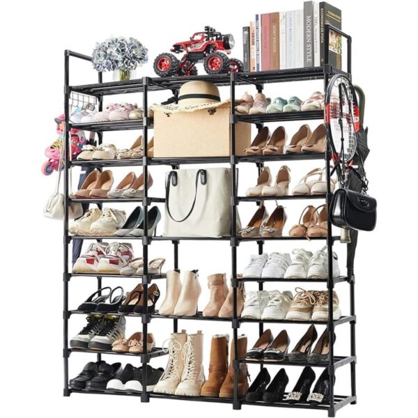 Zapatero de 9 niveles organizador de zapatos alto_1