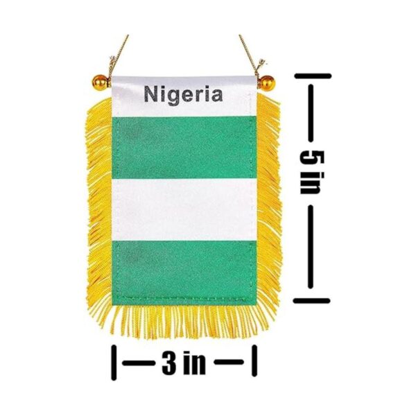 ZXvZYT Bandera de Nigeria colgante de ventana de 3 x 5