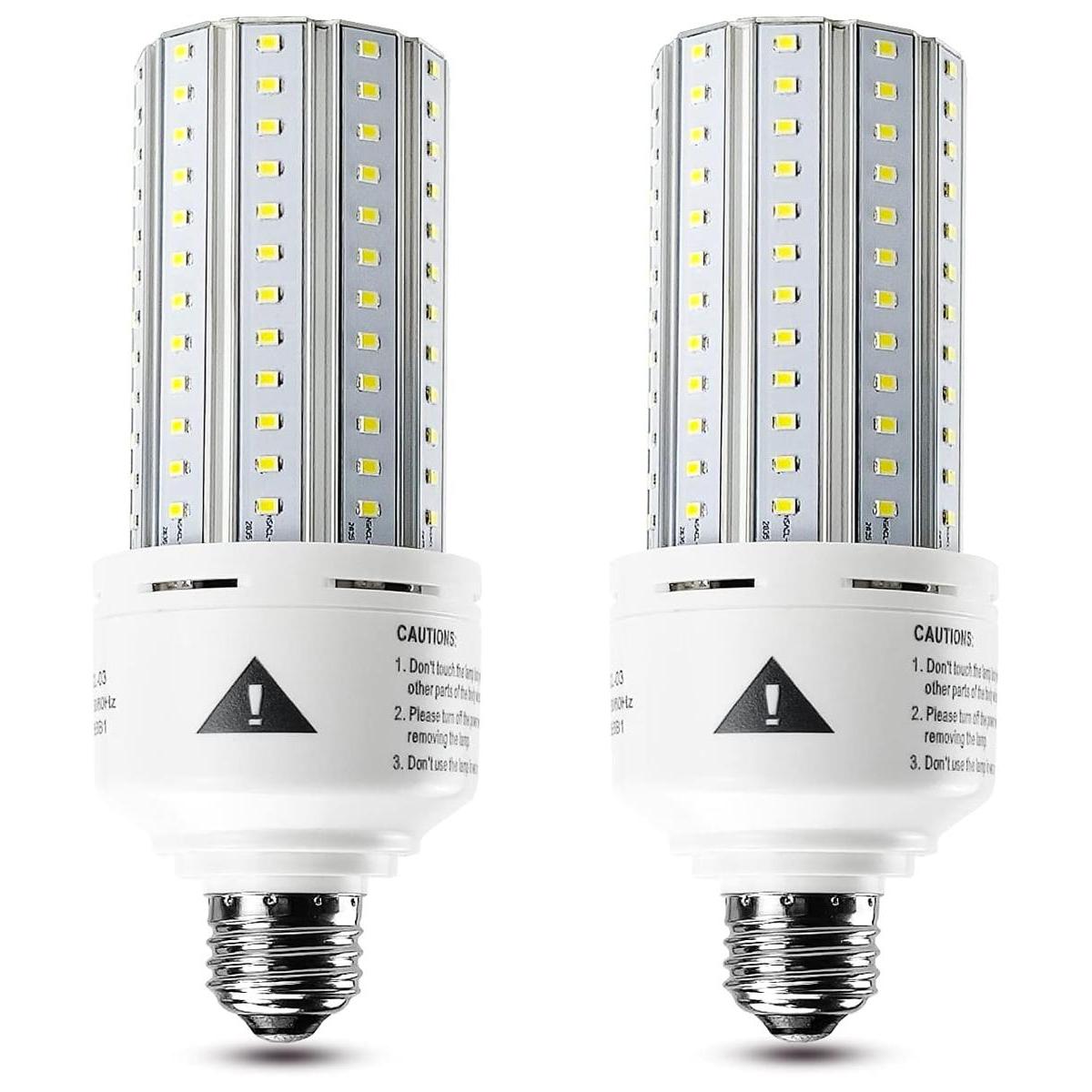ZP Paquete de 2 bombillas LED equivalentes a 500 W 7500