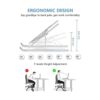 ZSIMC Soporte portátil plegable de aluminio ajustable_2