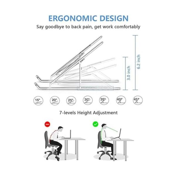 ZSIMC Soporte portátil plegable de aluminio ajustable_2