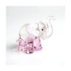 ZOOCRAFT Figuras de elefante de la suerte arte soplado a