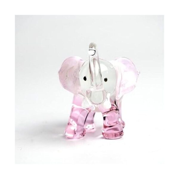 ZOOCRAFT Figuras de elefante de la suerte arte soplado a
