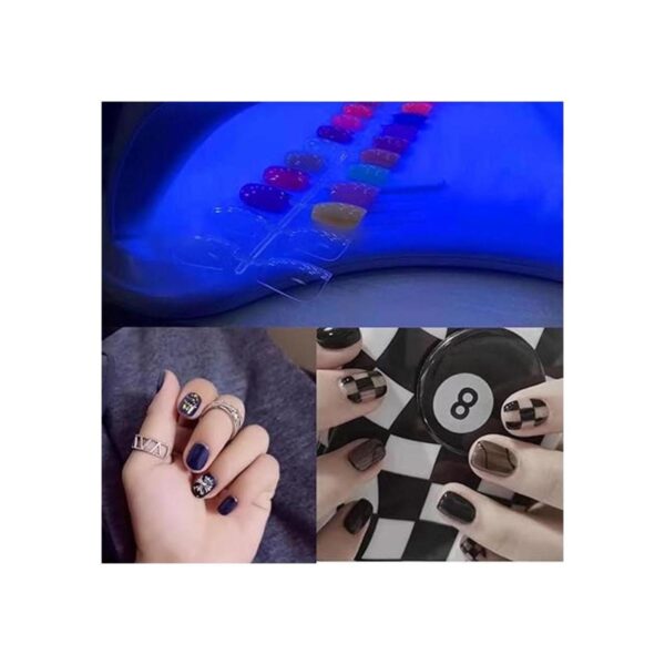 ZOELASS Big Chip 395 nm UV LED negro con cuello de cisne y