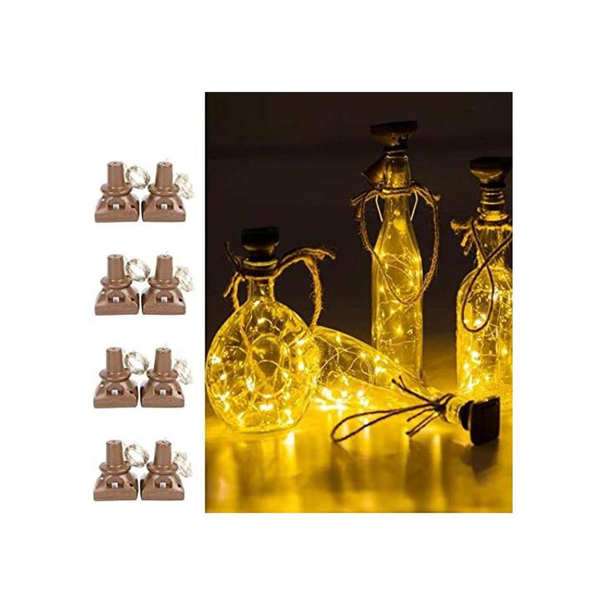 ZNYCYE Paquete de 8 luces actualizadas para botellas de