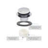 ZOEHE STORE Escurridor de baño con punta y placa frontal