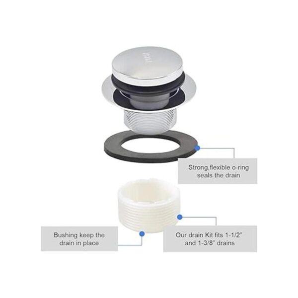 ZOEHE STORE Escurridor de baño con punta y placa frontal