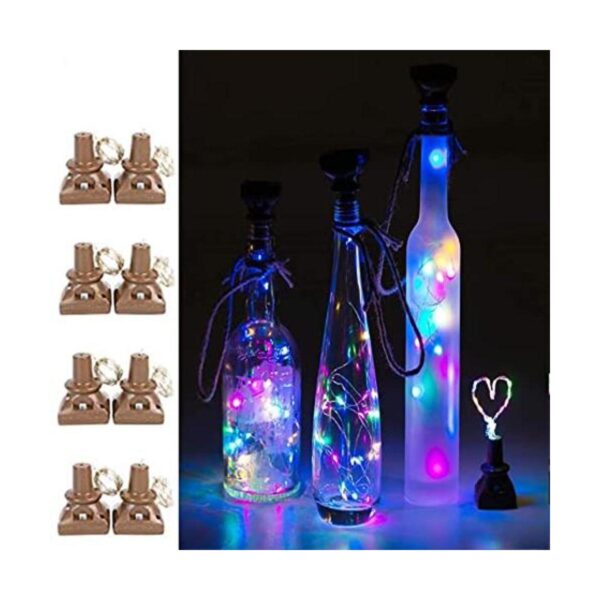 ZNYCYE Paquete de 8 luces solares para botellas de vino_1