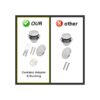 ZOEHE STORE Escurridor de baño con punta y placa frontal
