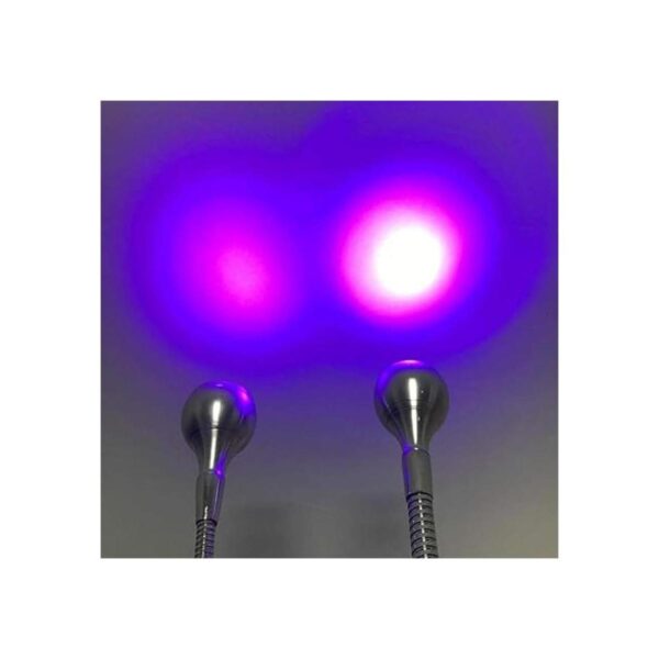 ZOELASS Big Chip 395 nm UV LED negro con cuello de cisne y
