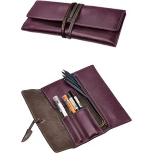 ZLYC Estuche de cuero hecho a mano para lápices estuche_1
