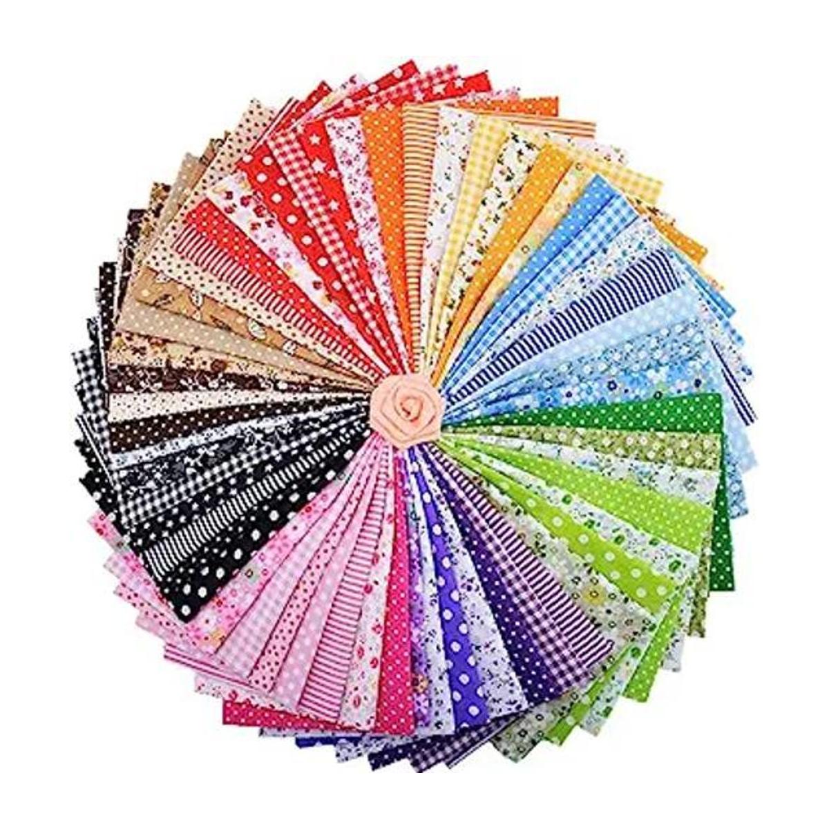 ZGXY Tela 56 piezas de algodón superior de 9.8 x 9.8