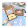 Ywin 96 piezas de mini caja de papel kraft con cajas de