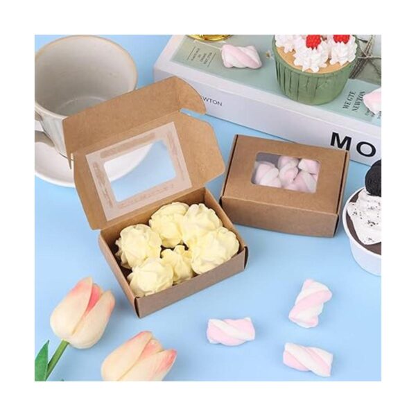 Ywin 96 piezas de mini caja de papel kraft con cajas de