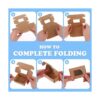 Ywin 96 piezas de mini caja de papel kraft con cajas de