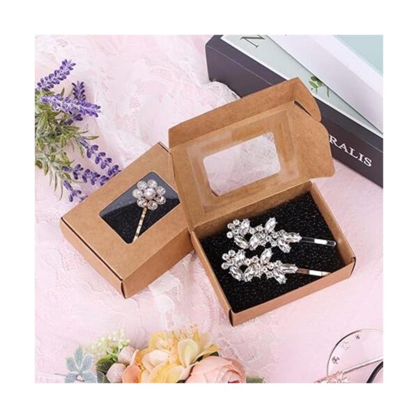 Ywin 96 piezas de mini caja de papel kraft con cajas de