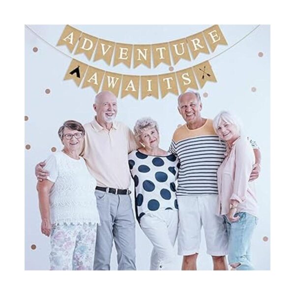 Yute Burlap Adventure Awaits Banner Fiesta de Graduación_6