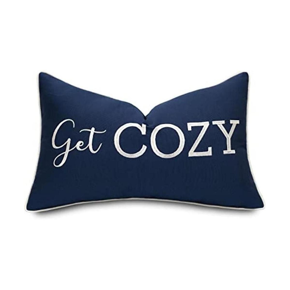 YugTex Get Cozy Sentiment Funda de almohada lumbar
