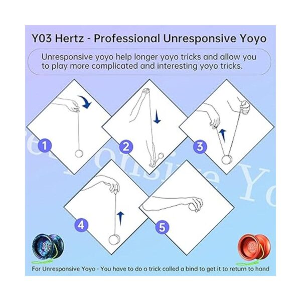 Yoyo Y03Hertz Yoyo no sensible para niños y adultos bola_5