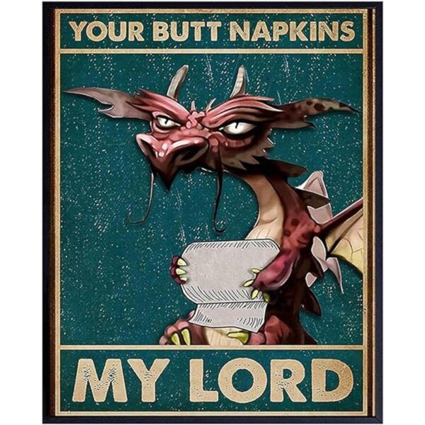 Your Butt Servilletas My Lord Decoraciones de dragón
