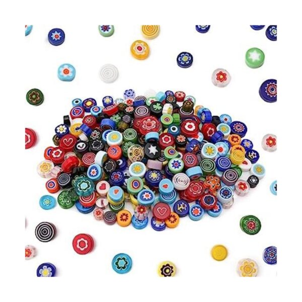 Youway Style Millefiori Cuentas de vidrio pequeñas sin_1
