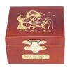 Youtang Wind up Caja musical de madera tallada con espejo_4