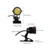 Youngine Lámpara de brazo ajustable con clip de luz LED_3