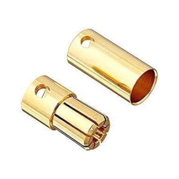 Youme 20 pares de conectores de bala banana dorada de