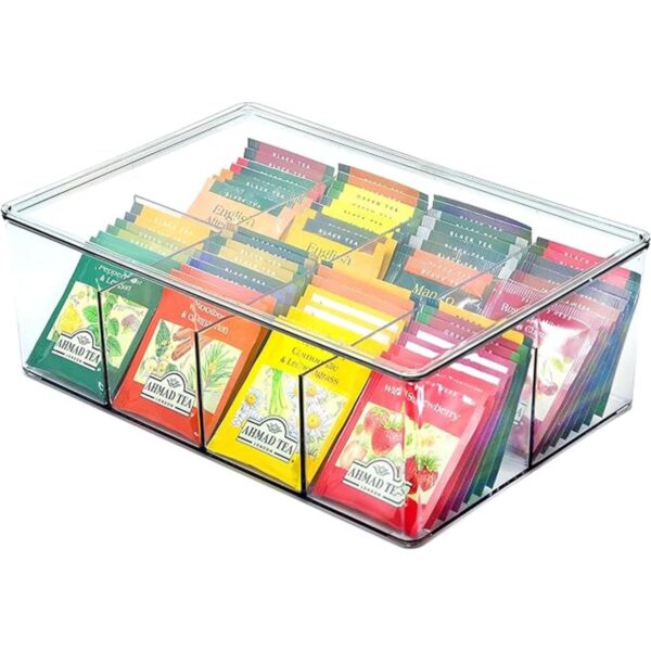 Youngever Organizador grande de plástico para té con_1