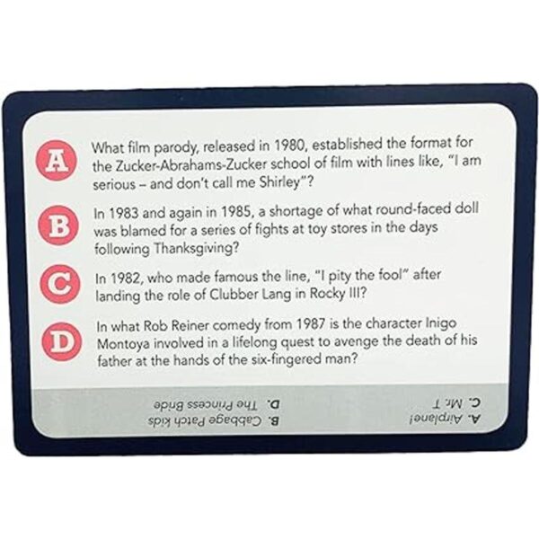 You Gotta Know 1980s Juego de Trivia_5