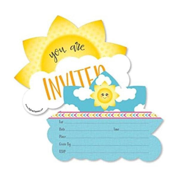 You Are My Sunshine con forma de llenar invitaciones_1