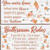Yookeer 2 piezas de placa de pared para reglas de baño
