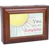 You Are My Only Sunshine Woodgrain Keepsake Caja de música