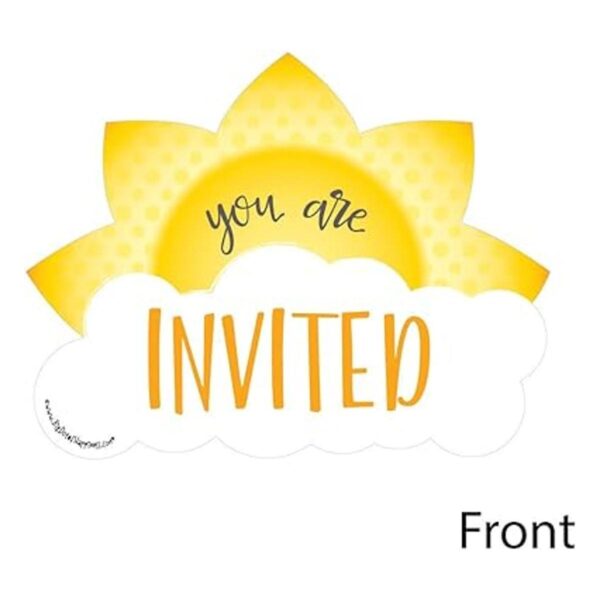 You Are My Sunshine con forma de llenar invitaciones_2