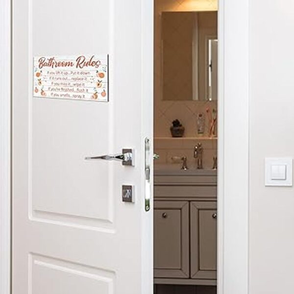 Yookeer 2 piezas de placa de pared para reglas de baño