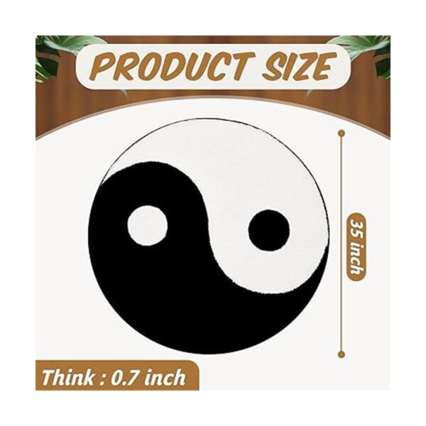 Ying Yang Alfombra decorativa Yin Yang alfombra circular