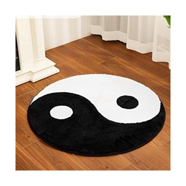 Ying Yang Alfombra decorativa Yin Yang alfombra circular