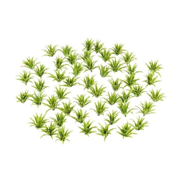 Yetaha 50 piezas modelo de arbustos verdes plantas