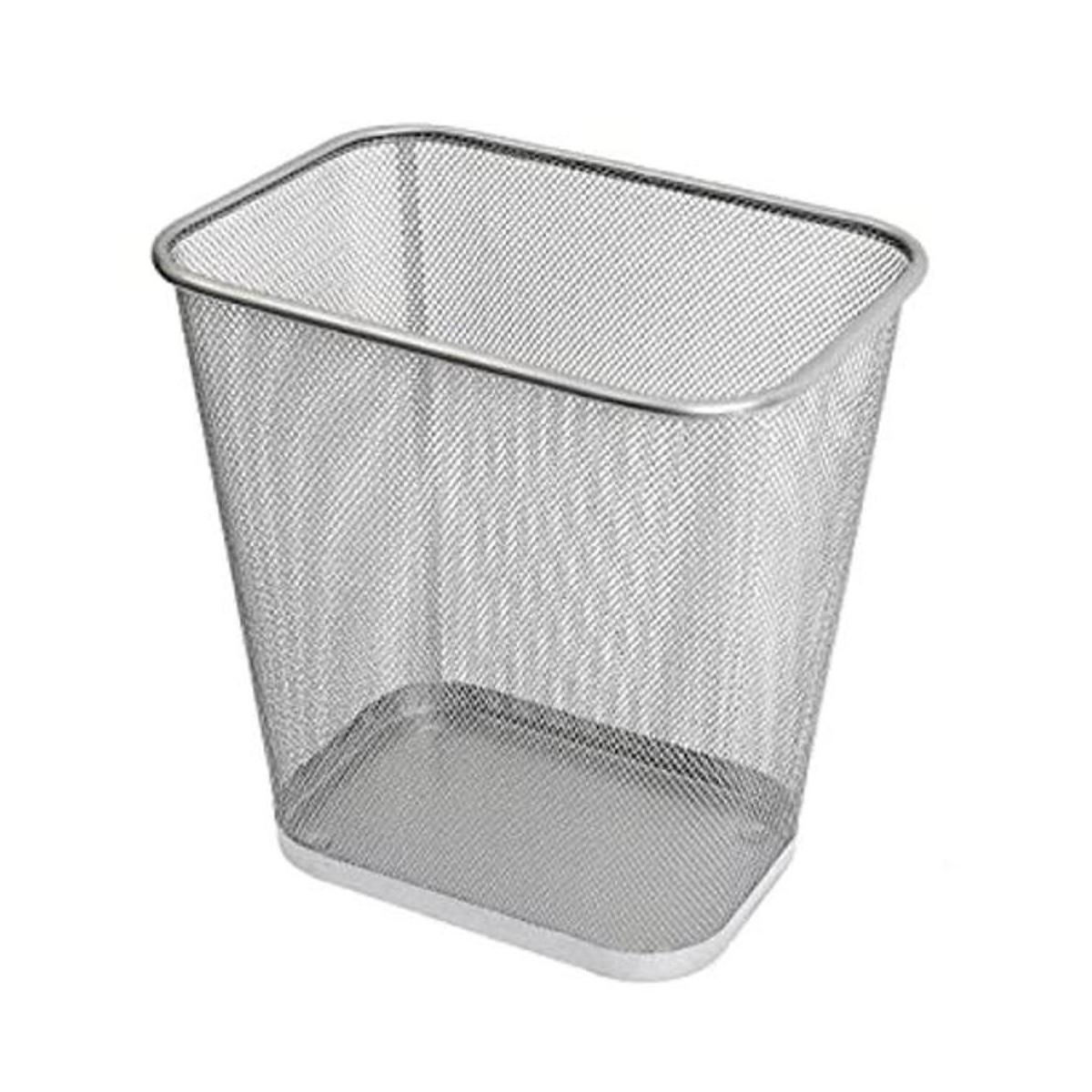 Ybmhome Cubo de basura rectangular de malla de acero con