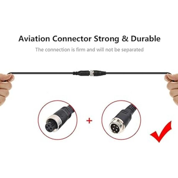 Yasoca Cable de extensión de vídeo para coche 4 pines_2