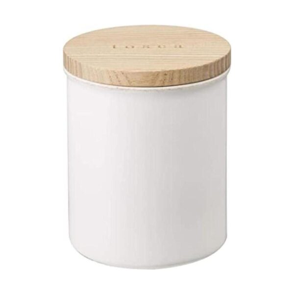 Yamazaki Home Tosca Recipiente de cerámica Organizador