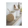 Yamazaki Home Tosca Recipiente de cerámica Organizador