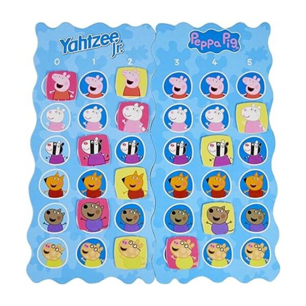 Yahtzee Jr. Juego de mesa Peppa Pig Edition para niños de_6
