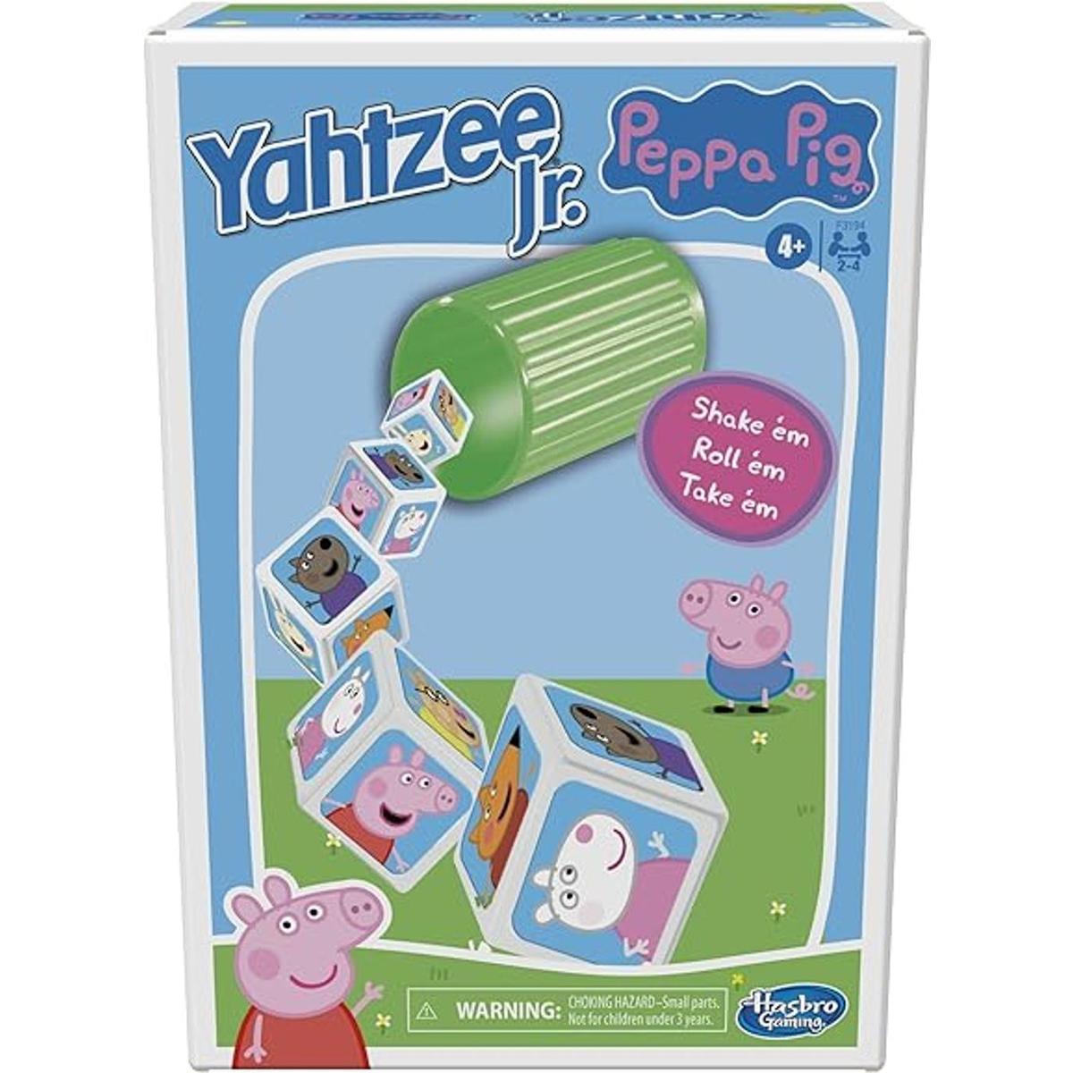 Yahtzee Jr. Juego de mesa Peppa Pig Edition para niños de