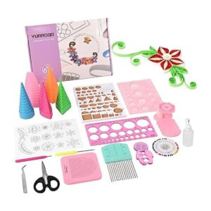 YURROAD Kit de herramientas de Quilling de papel tiras de
