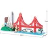 YUJNS Architecture Skyline Collection Juego de_4