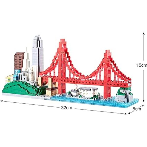 YUJNS Architecture Skyline Collection Juego de_4