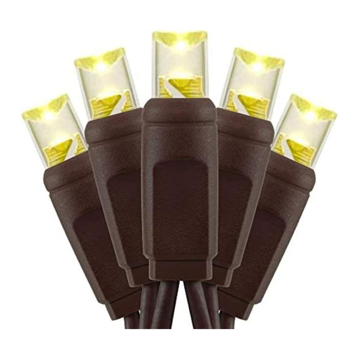 YULETIME Luces LED de Navidad blancas cálidas de 0.197 in